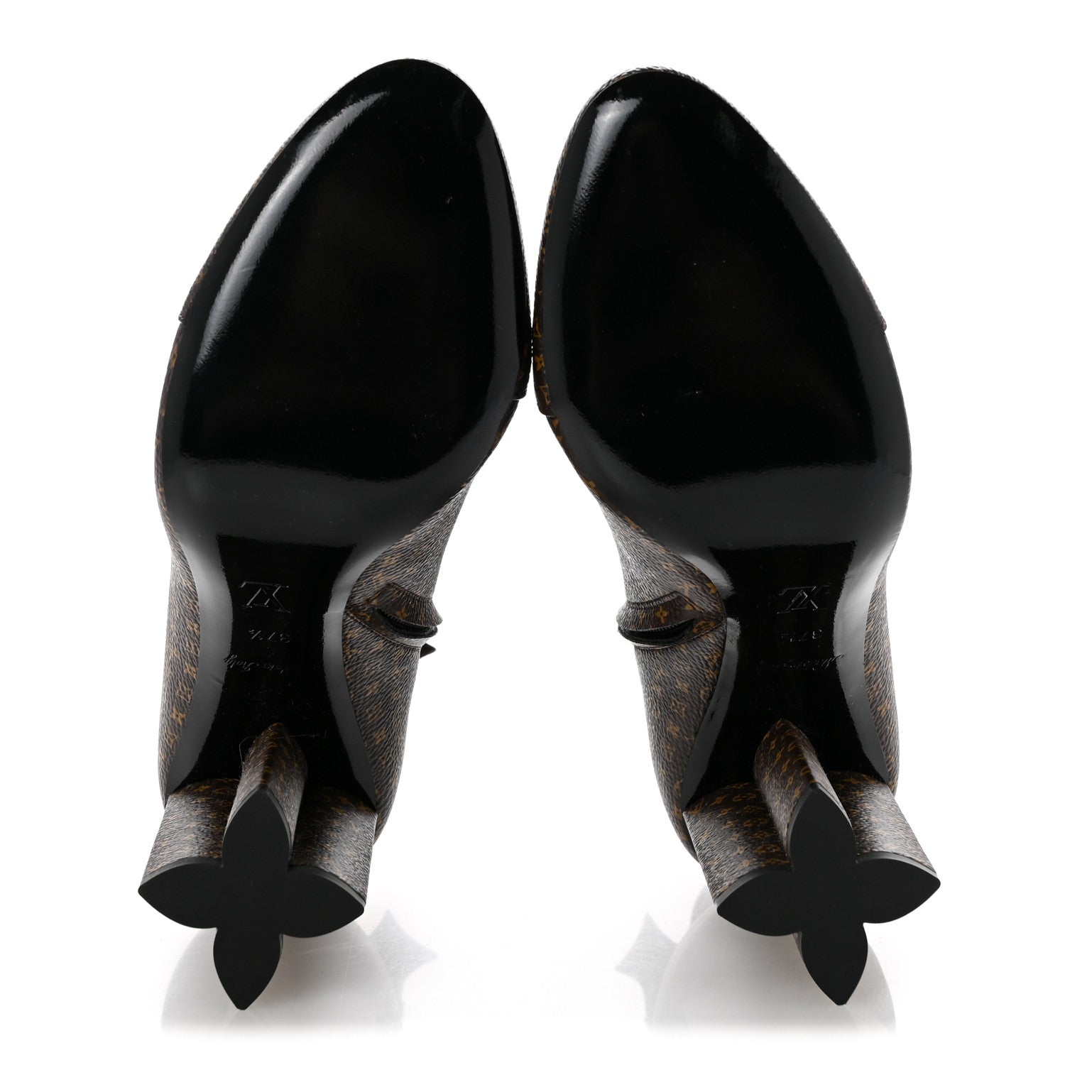 Louis Vuitton Nano Monogram Silhouette Ankle Boots 37.5 6 of 10