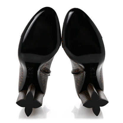 Louis Vuitton Nano Monogram Silhouette Ankle Boots 37.5 6 of 10