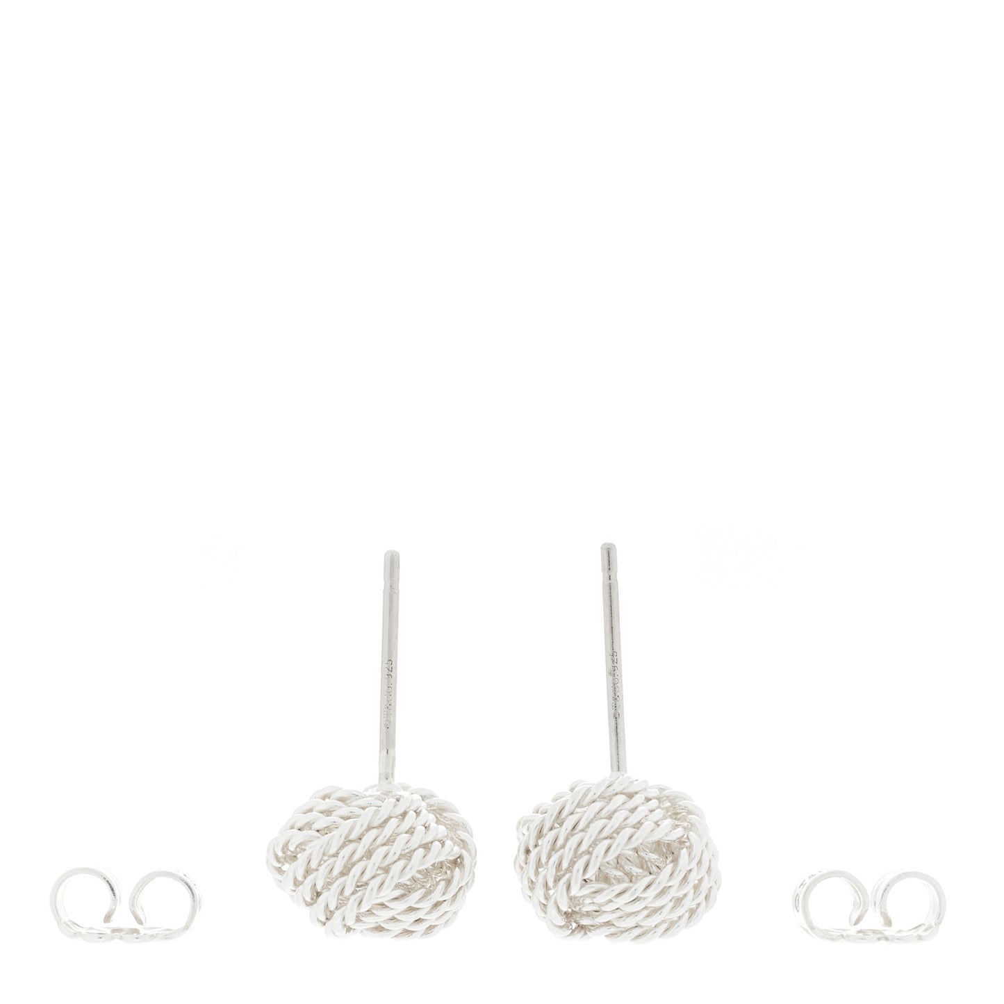 Sterling Silver Twist Knot Earrings