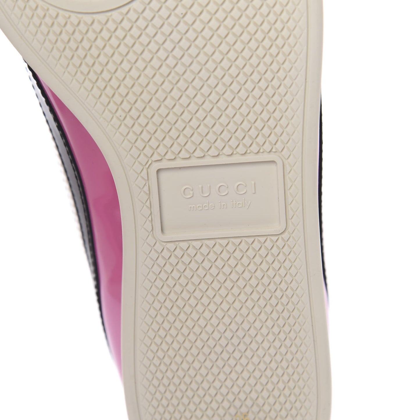 Patent Calfskin Crystal Womens Web Falacer Sneakers 36 Pink
