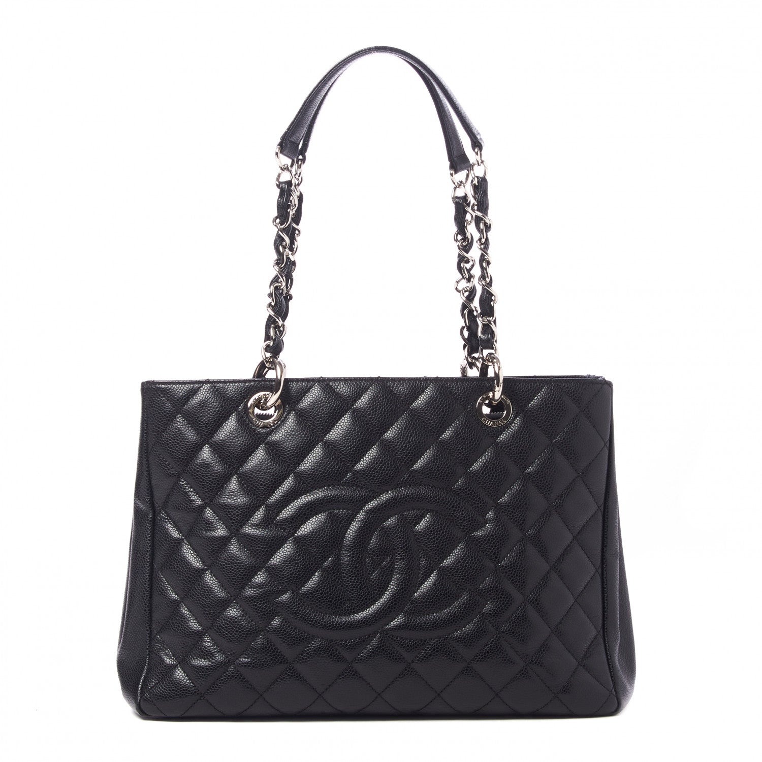 Chanel Caviar Quilted Grand Shopping Tote GST Black 1 of 9