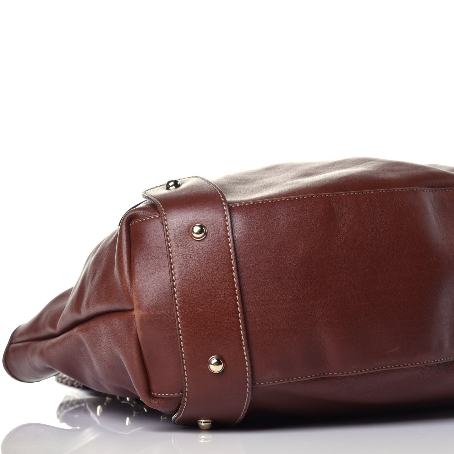 Calfskin Pelham Shoulder Bag Brown