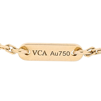 Van Cleef & Arpels 18K Yellow Gold Mother of Pearl Sweet Alhambra Bracelet 4 of 6