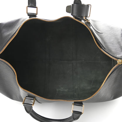 Louis Vuitton Epi Keepall 50 Black 4 of 8