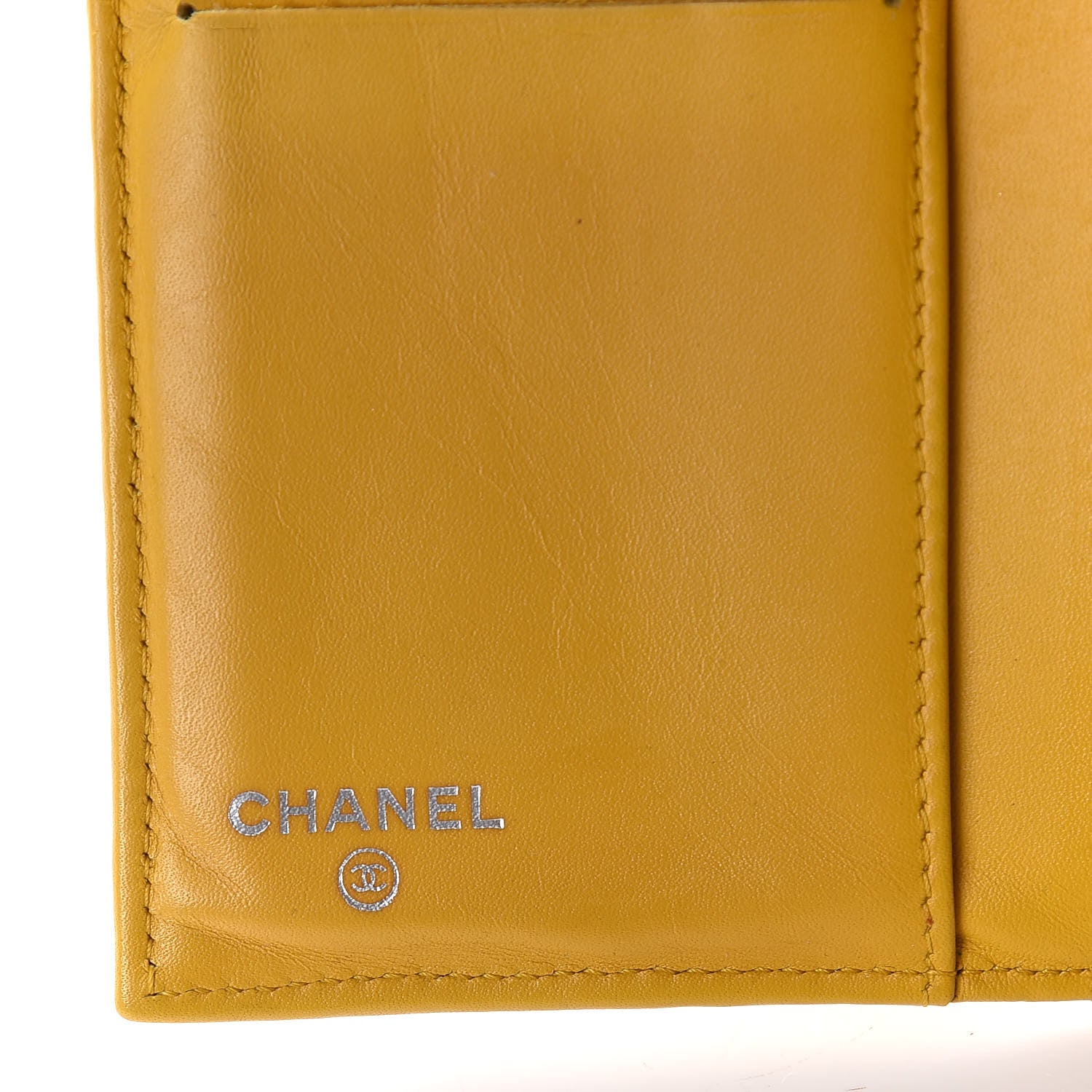 Chanel Iridescent Caviar Quilted Large Flap Wallet Yellow 8 of 18