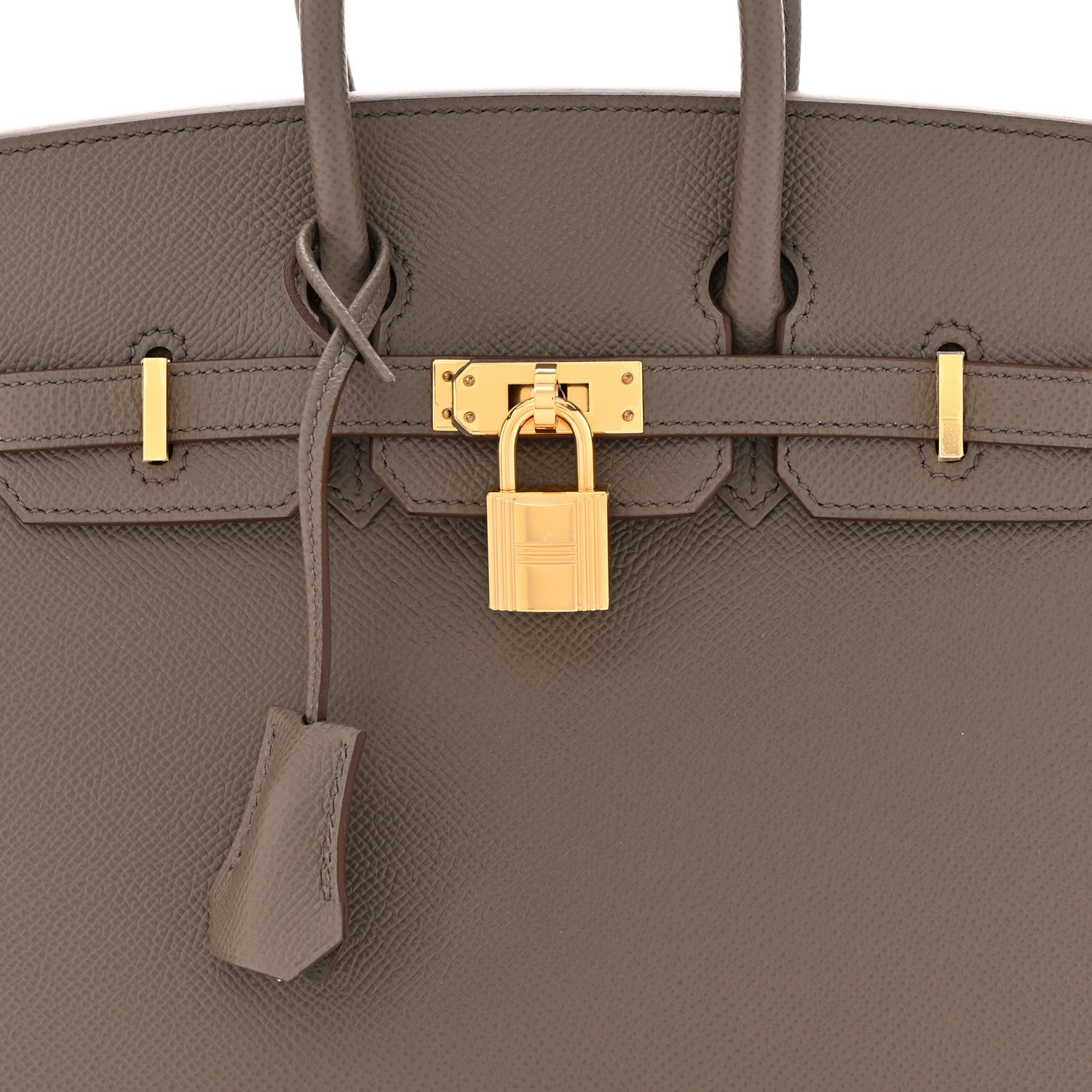 Hermes Epsom Birkin Sellier 25 Etain 8 of 11