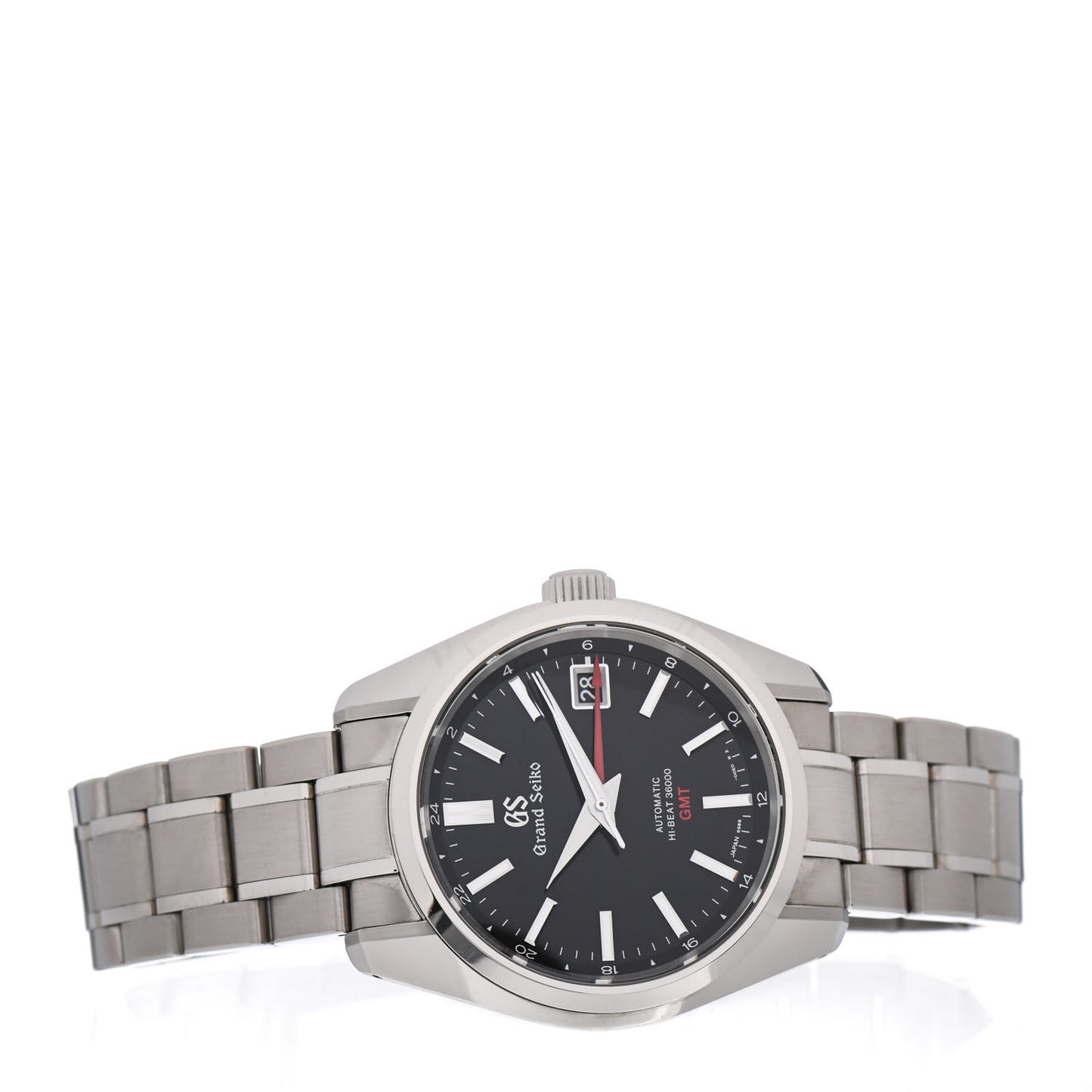 Stainless Steel 40mm Mechanical High-Beat 36000 GMT Automatic Watch Black SBGJ203