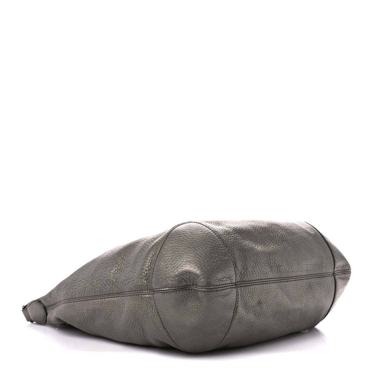 Metallic Pebbled Calfskin Medium Soho Chain Hobo Sasso