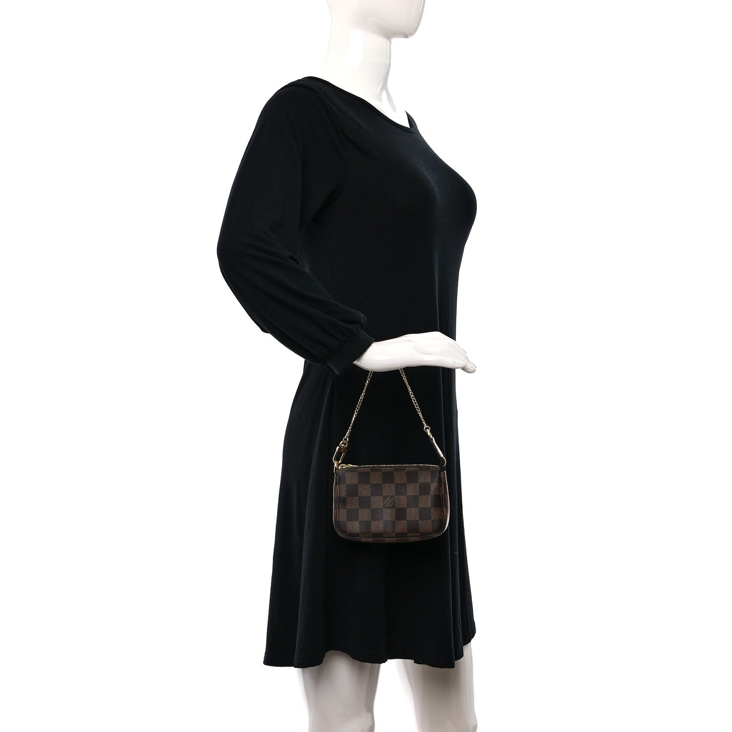Louis Vuitton Damier Ebene Mini Pochette Accessories 2 of 9