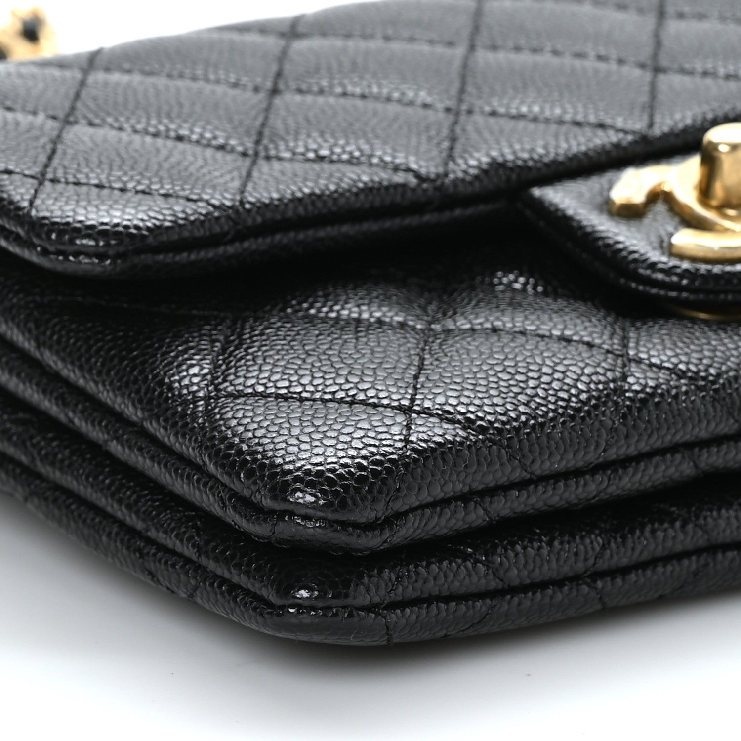 Chanel Shiny Caviar Pick Me Up Flap Belt Bag Black 10 of 12