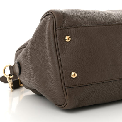 Gucci Calfskin Medium Bamboo Shopper Boston Taupe 9 of 12