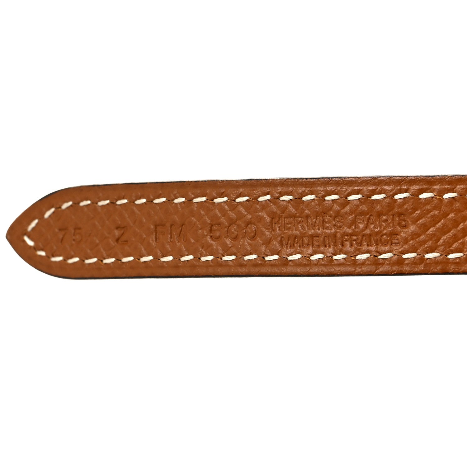 Hermes Swift Epsom 13mm Ancre Belt 75 Black Gold 5 of 7
