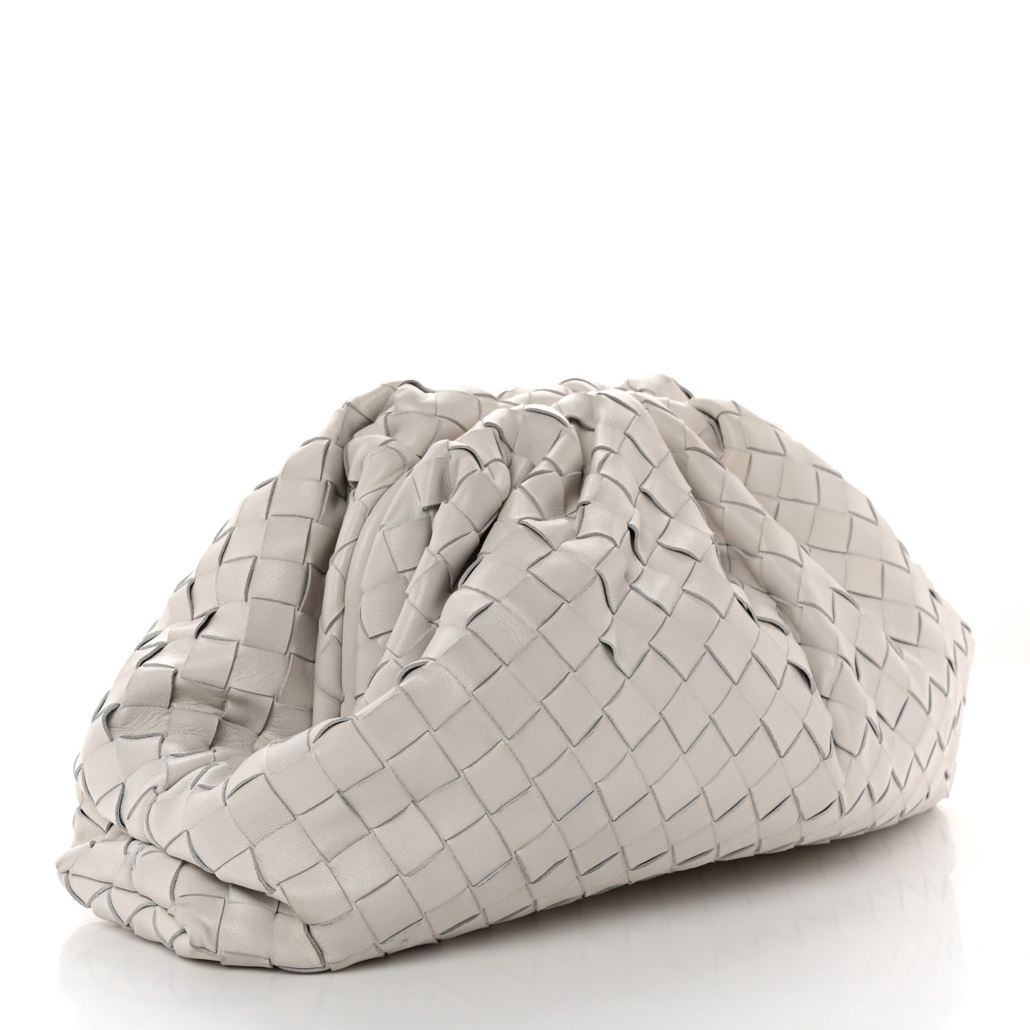 Nappa Maxi Intreccio The Pouch Oversized Clutch Plaster