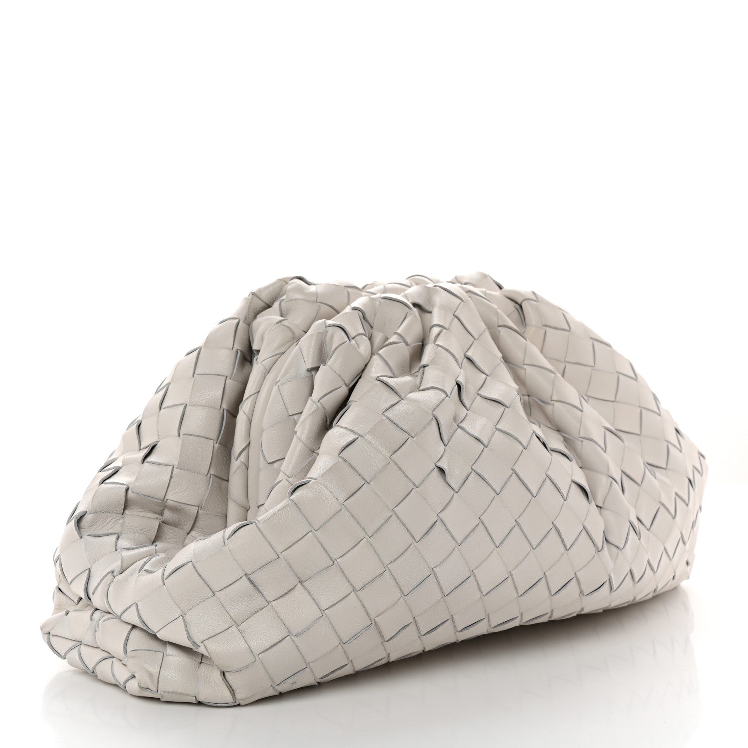 Bottega Veneta Nappa Maxi Intreccio The Pouch Oversized Clutch Plaster 3 of 12