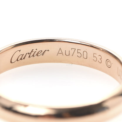 Cartier 18K Pink Gold 3.5mm 1895 Wedding Band Ring 53 6.25 4 of 5