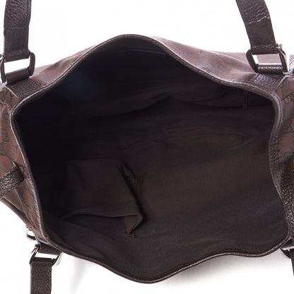 Gucci Nylon Monogram Medium Abbey Shoulder Bag Brown 4 of 7