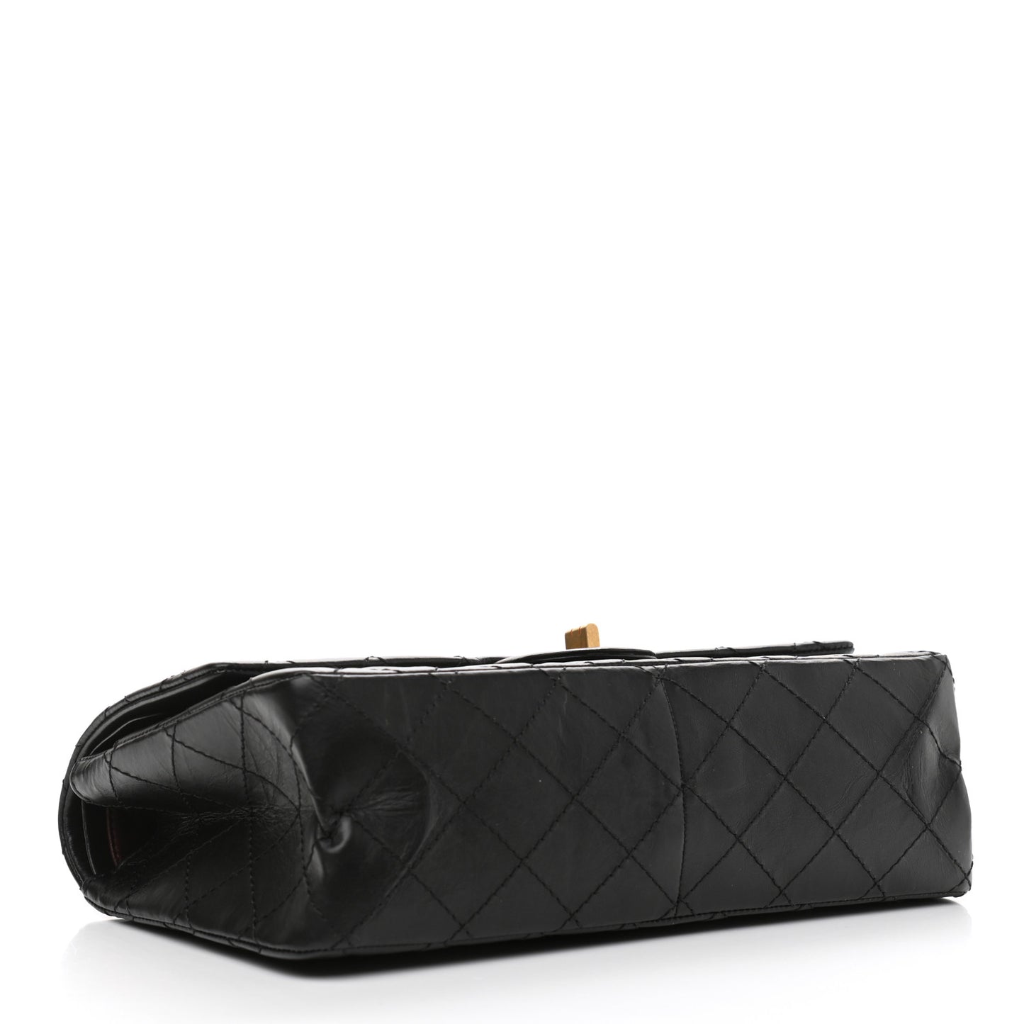 Aged Calfskin Quilted 2.55 Reissue 226 Flap Black