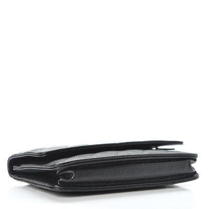 Chanel Caviar Quilted Wallet On Chain WOC Black 4 of 12