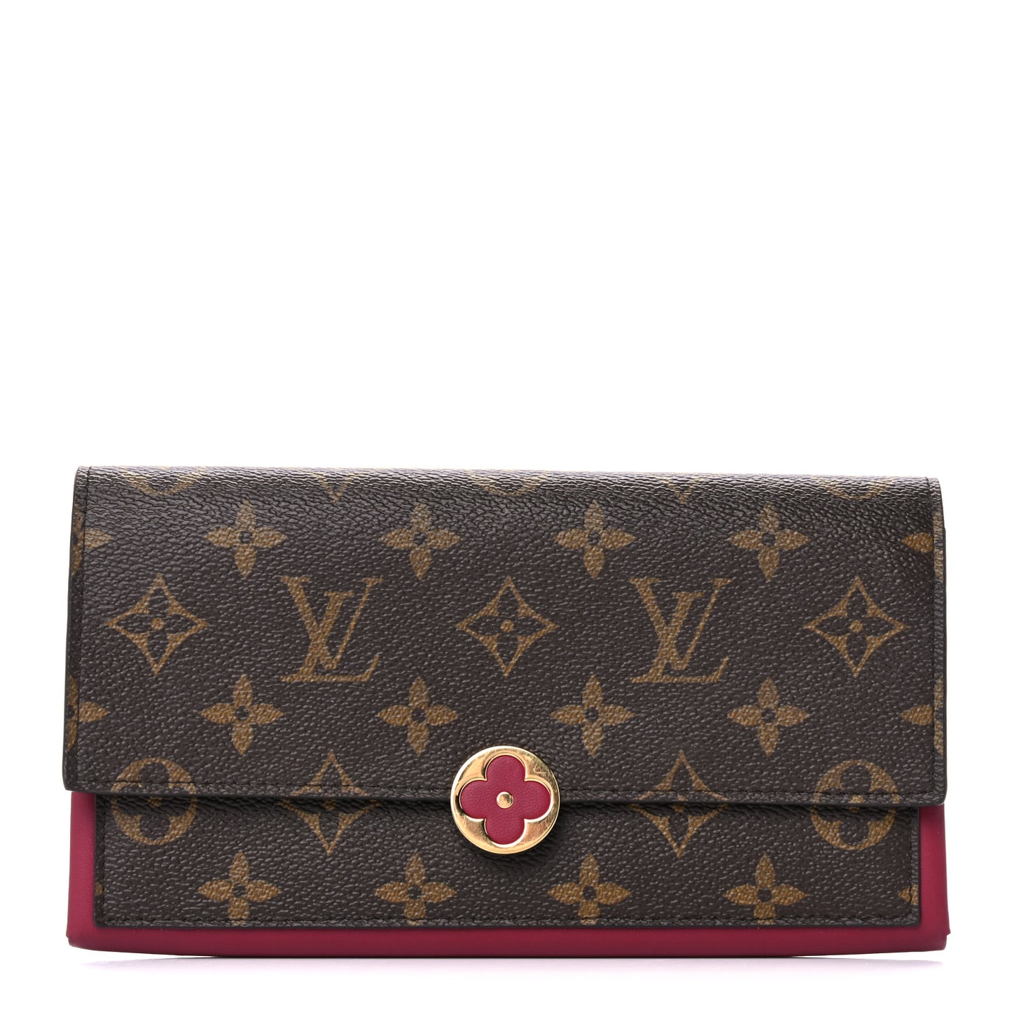 Monogram Flore Wallet Fuchsia