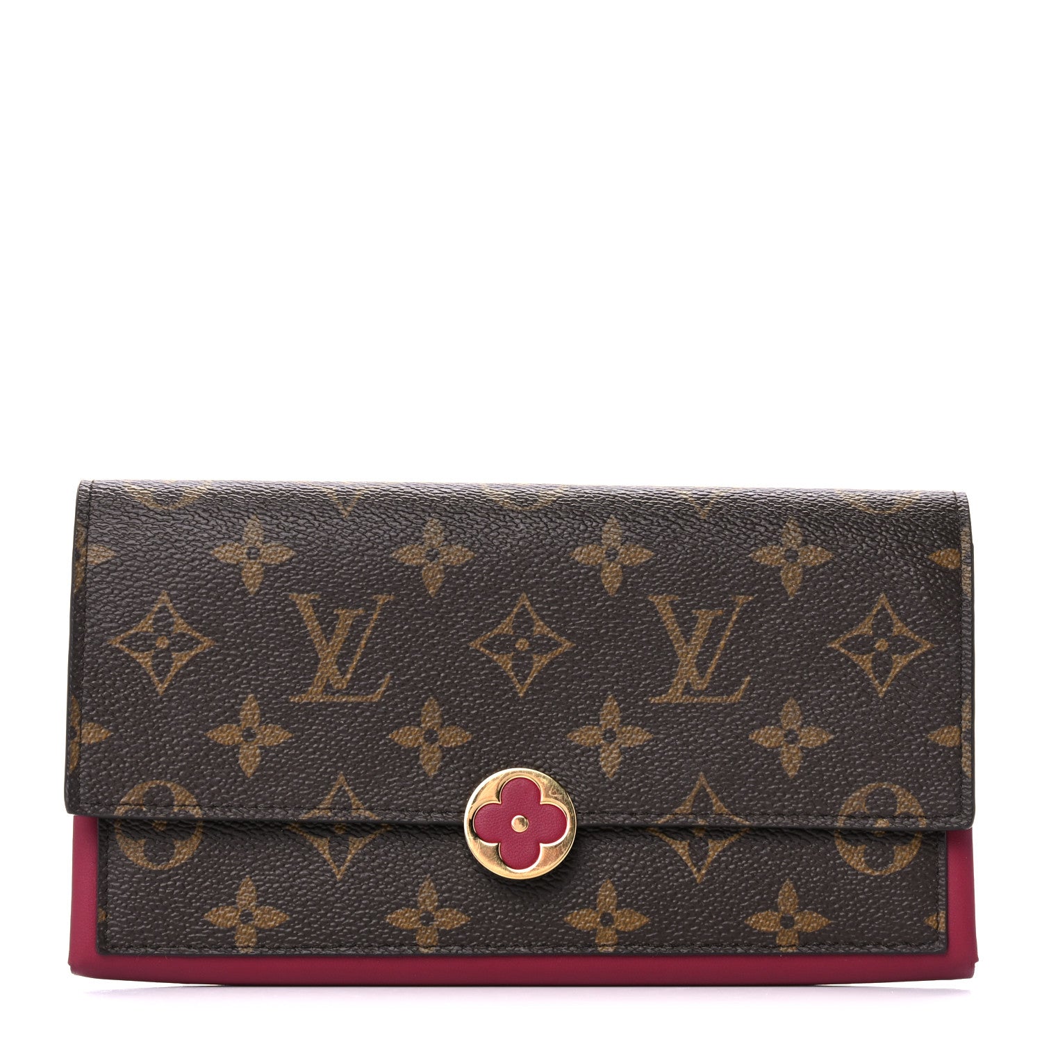 Louis Vuitton Monogram Flore Wallet Fuchsia 1 of 11