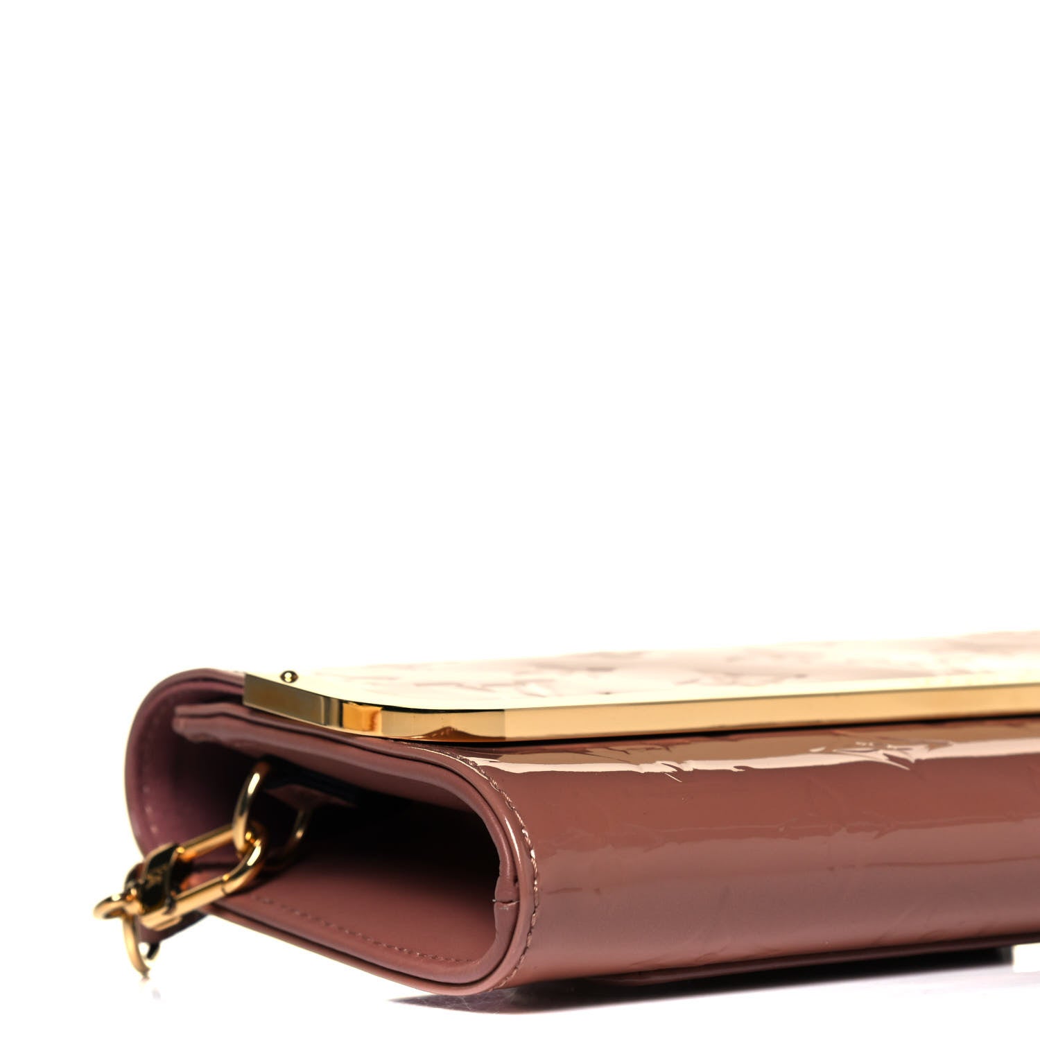 Louis Vuitton Vernis Rossmore MM Rose Velours 7 of 8