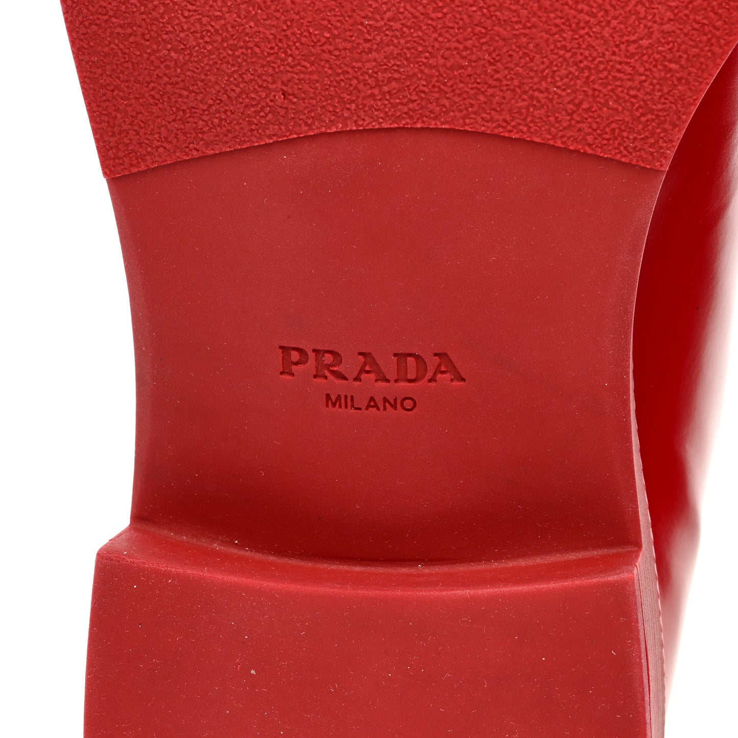 Spazzolato Metal Triangle Logo Mens 35mm Loafers 11 Scarlatto