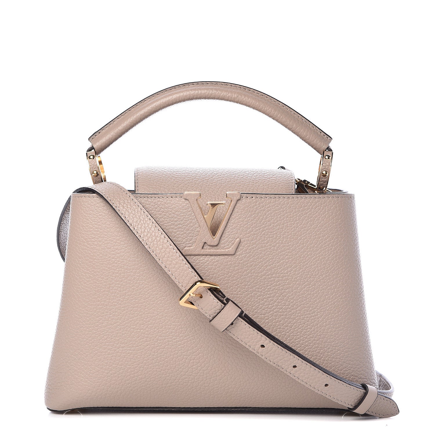 Louis Vuitton Taurillon Capucines BB Galet 1 of 9