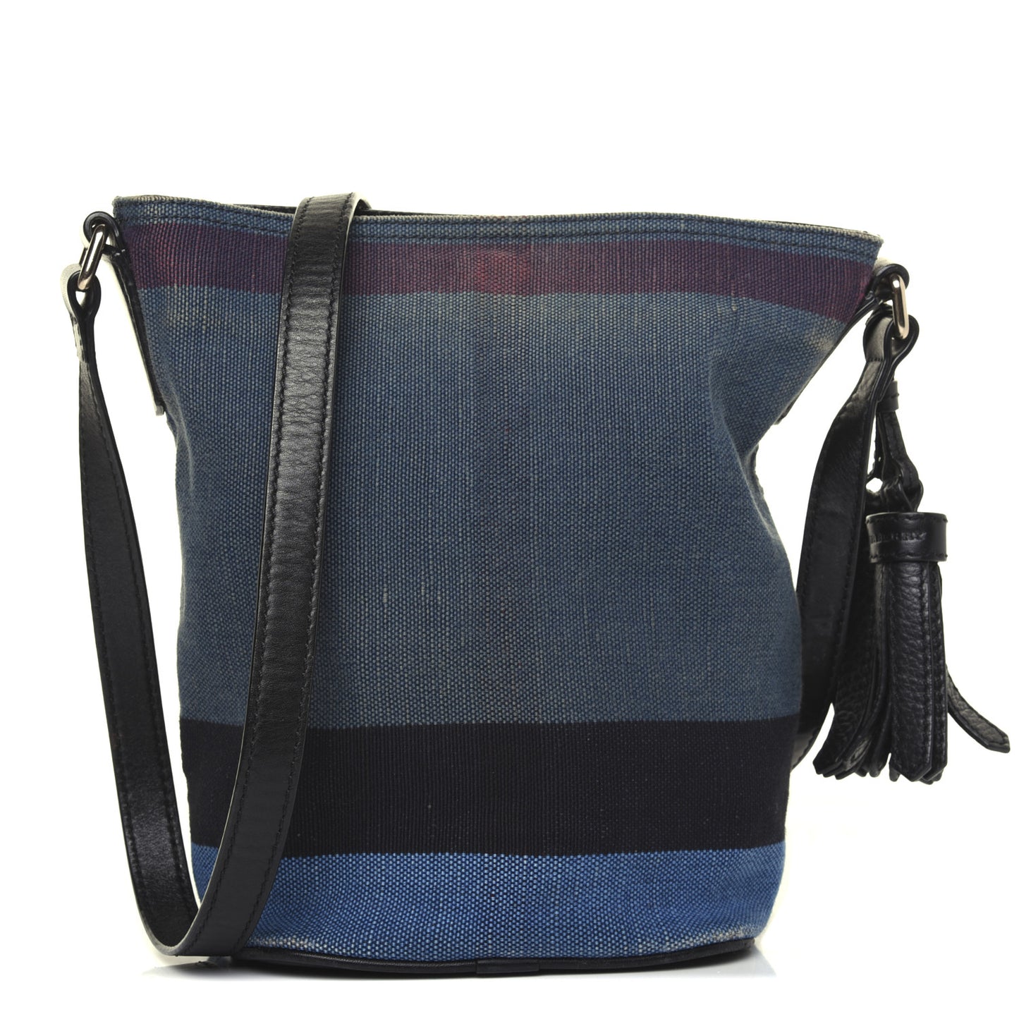 Overdyed Canvas Mega Check Mini Ashby Hobo Ultramarine Blue