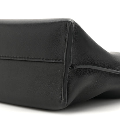 Loewe X HOWLS MOVING CASTLE Satin Calfskin Flamenco Knot Clutch Black 8 of 9