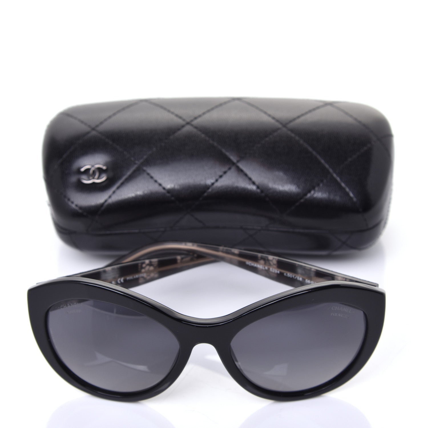 Chanel Acetate Lace Effect Sunglasses 5294 Black 8 of 8