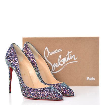 Christian Louboutin Glitter Pigalle Follies 100 Pumps 40.5 China Blue 8 of 8