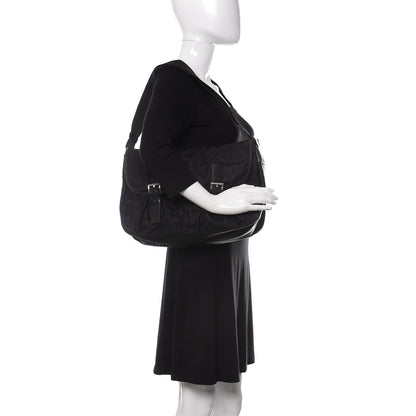Prada Nylon Vela Messenger Bag Black 2 of 9
