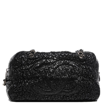 Chanel Lambskin Astrakhan Bowler Black 1 of 7