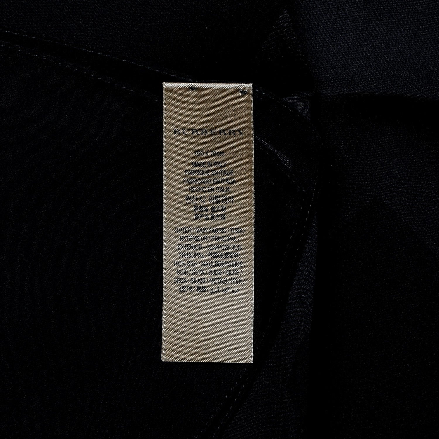 Burberry Silk Ombre Check Scarf Camel Black 5 of 5