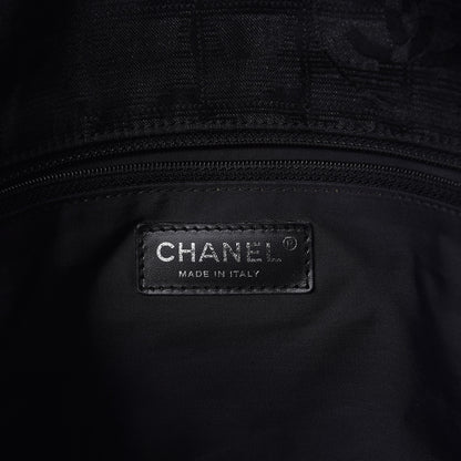 Chanel Nylon Travel Messenger Bag Black 6 of 9