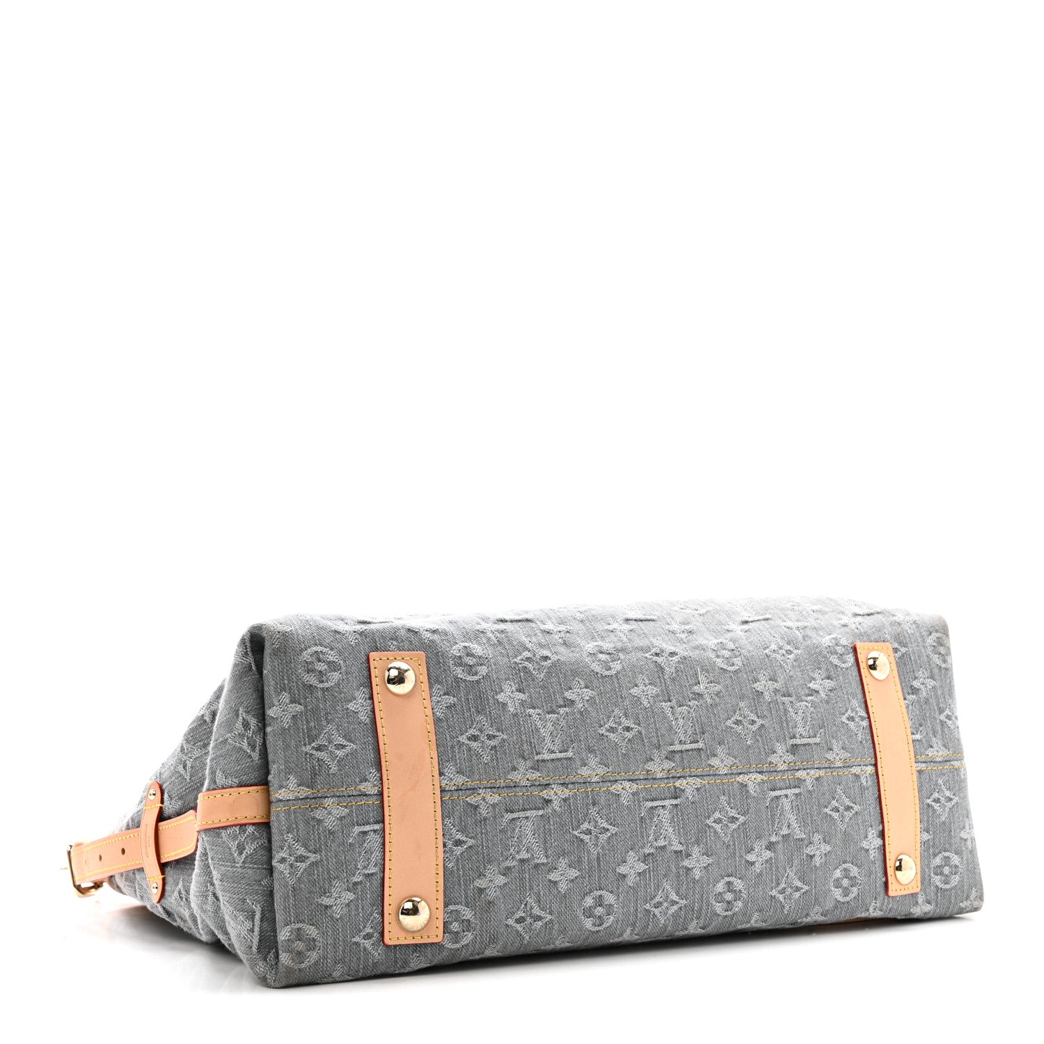 Louis Vuitton Monogram Denim CarryAll MM Washed Grey 5 of 13