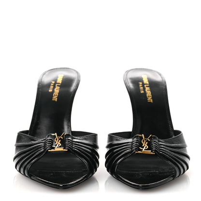 Saint Laurent Nappa Sugar Babylone 90 Mules 38.5 Black 3 of 12
