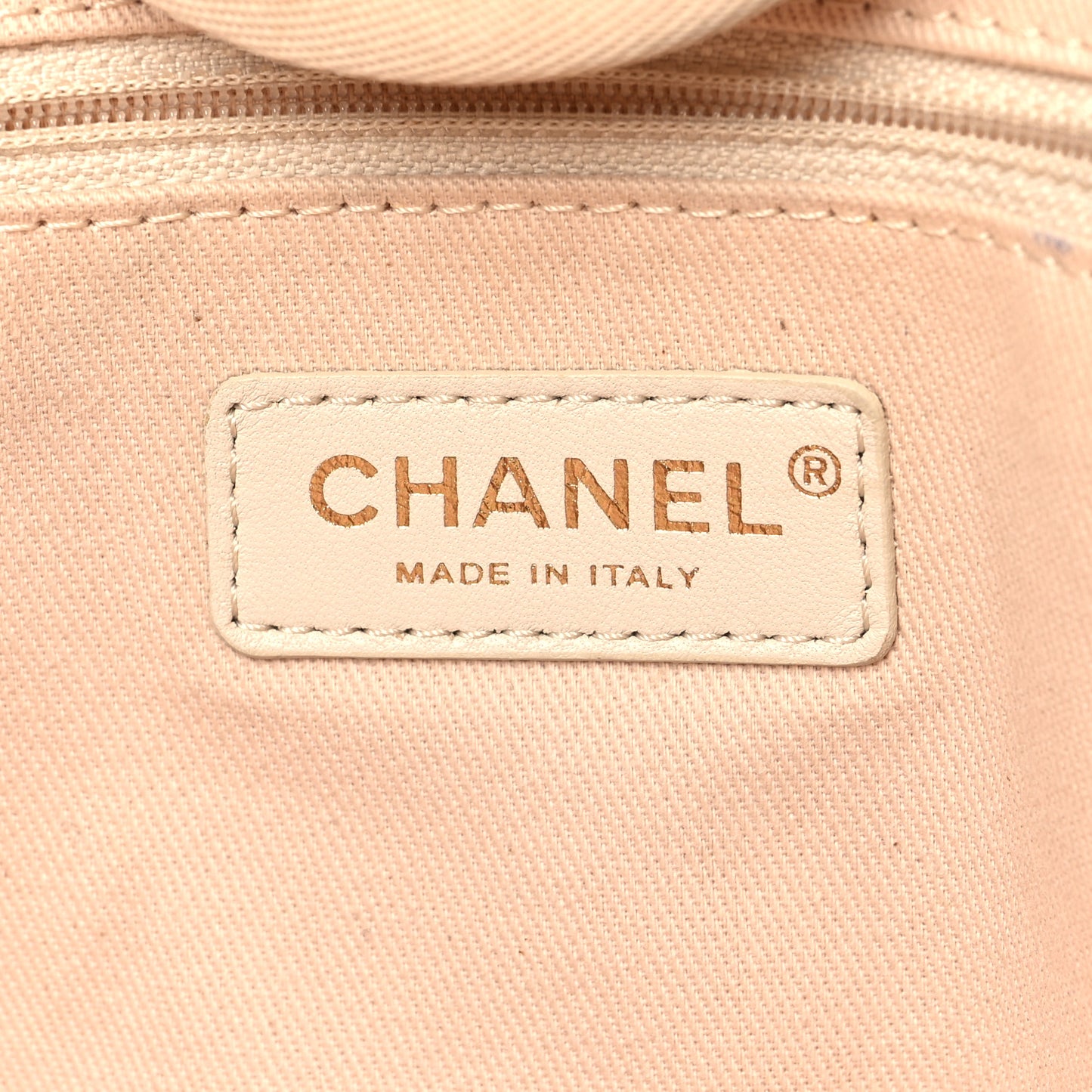 Canvas Medium Deauville Tote Light Beige