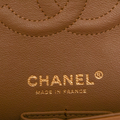 Chanel Lambskin Quilted Medium Double Flap Beige 6 of 7