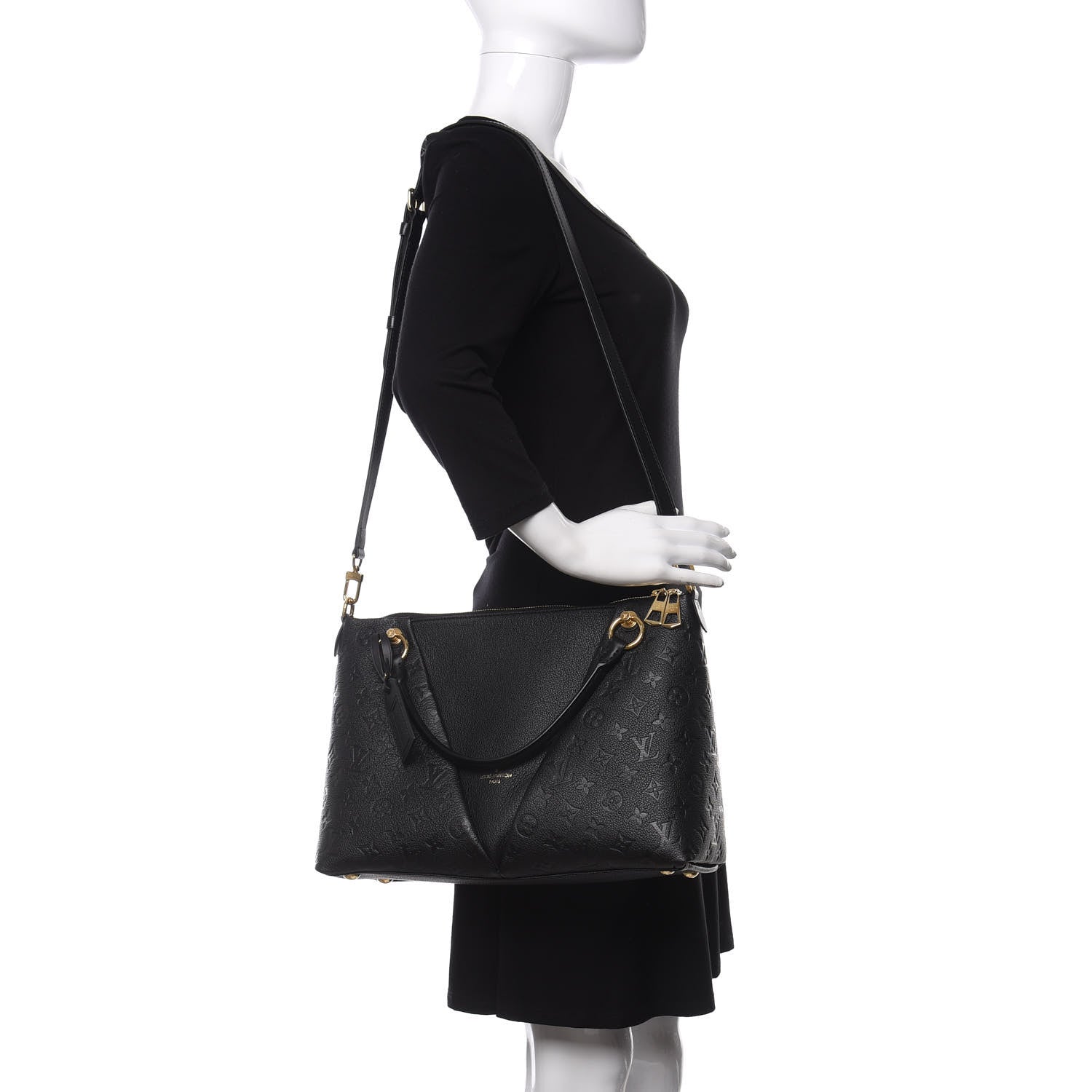 Louis Vuitton Empreinte V Tote MM Black 2 of 11
