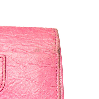 Balenciaga Agneau Giant 12 Silver Hardware Continental Zip Around Wallet Cyclamen 14 of 16