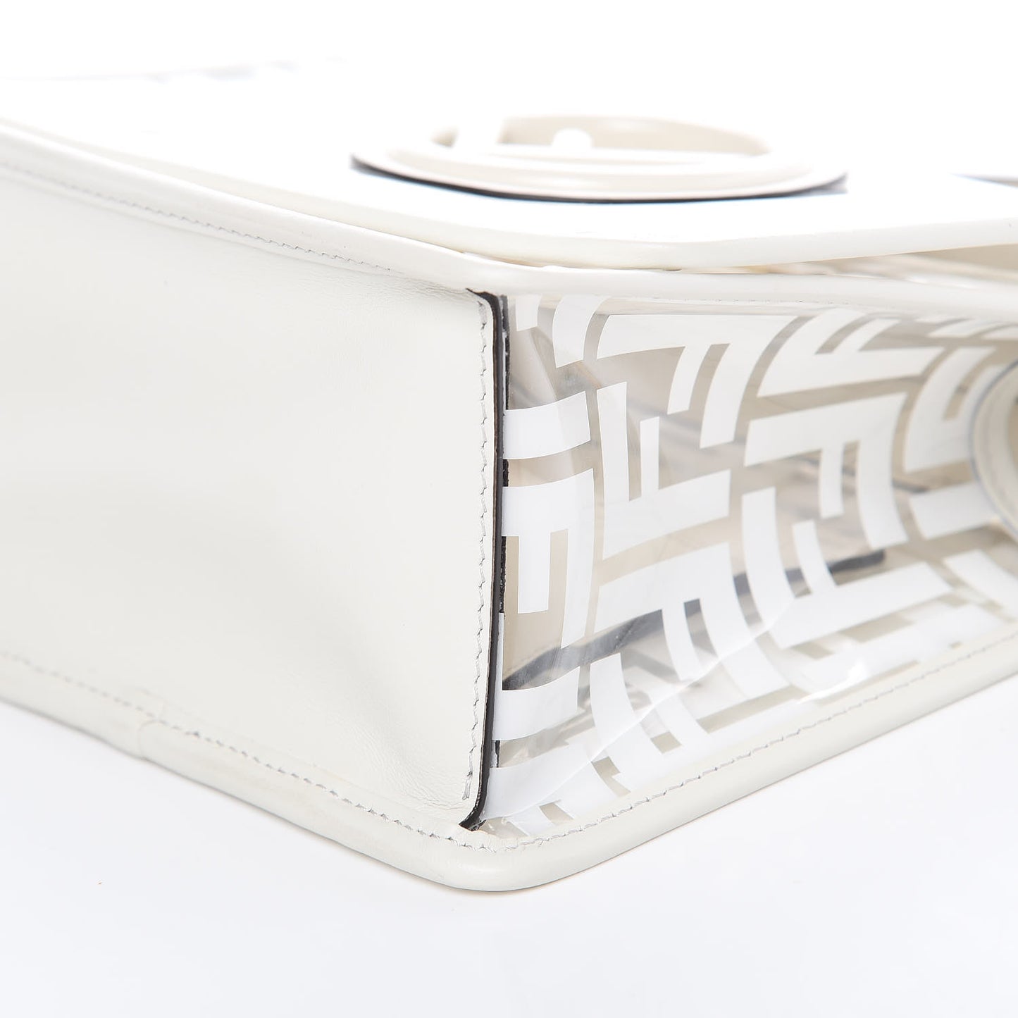 TPU FF Vitello Century F is Fendi Small Kan I Shoulder Bag White