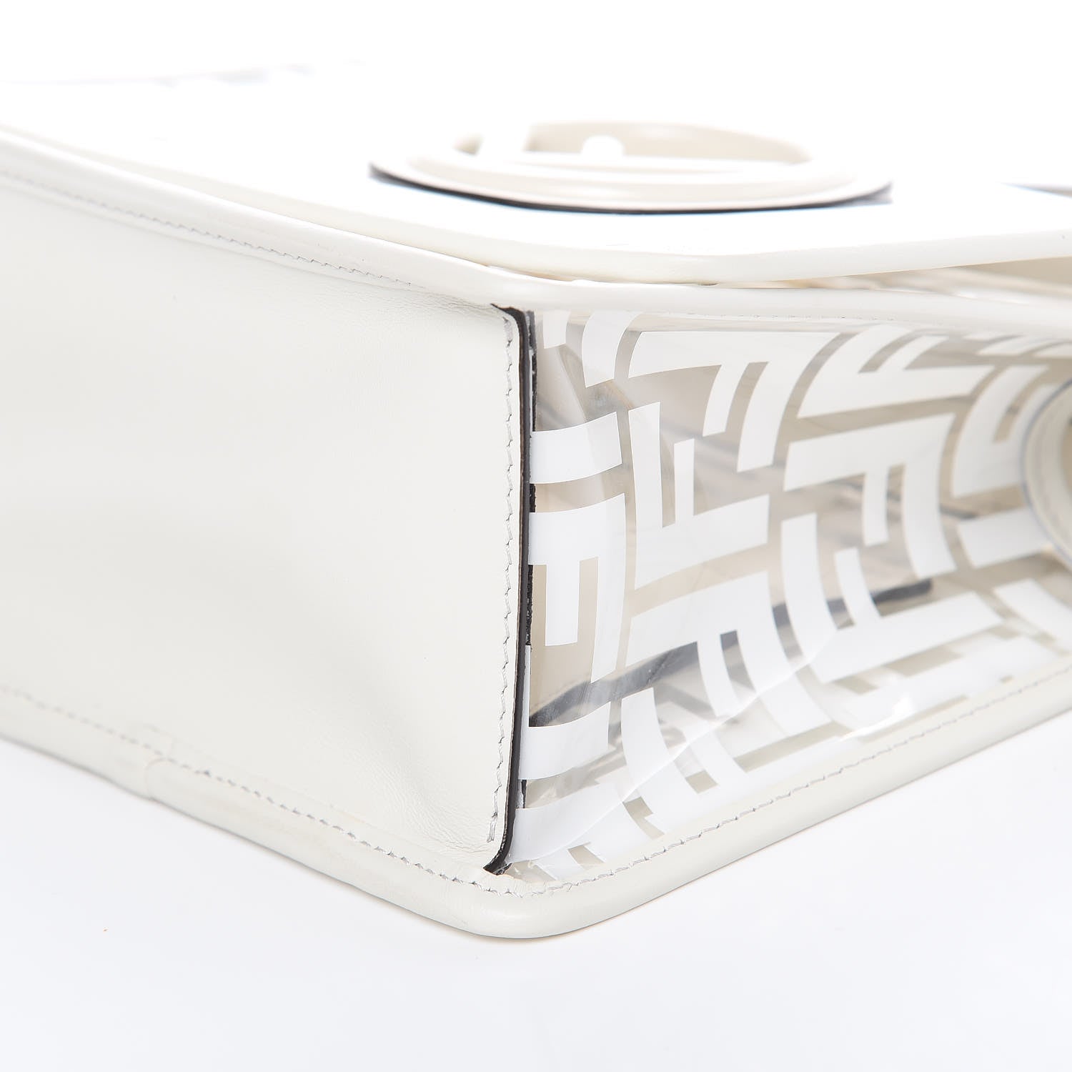Fendi TPU FF Vitello Century F is Fendi Small Kan I Shoulder Bag White 8 of 8