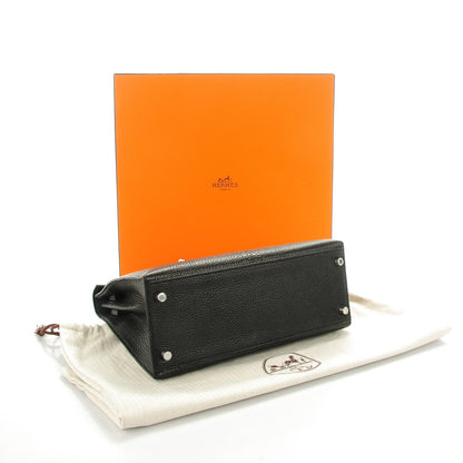 Hermes Chevre de Coromandel Kelly Sellier 28 Black 5 of 24