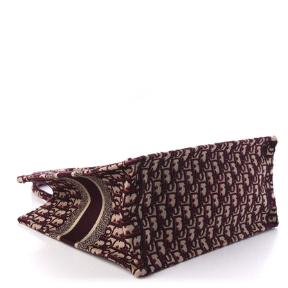 Christian Dior Oblique Medium Book Tote Burgundy Multicolor 3 of 9