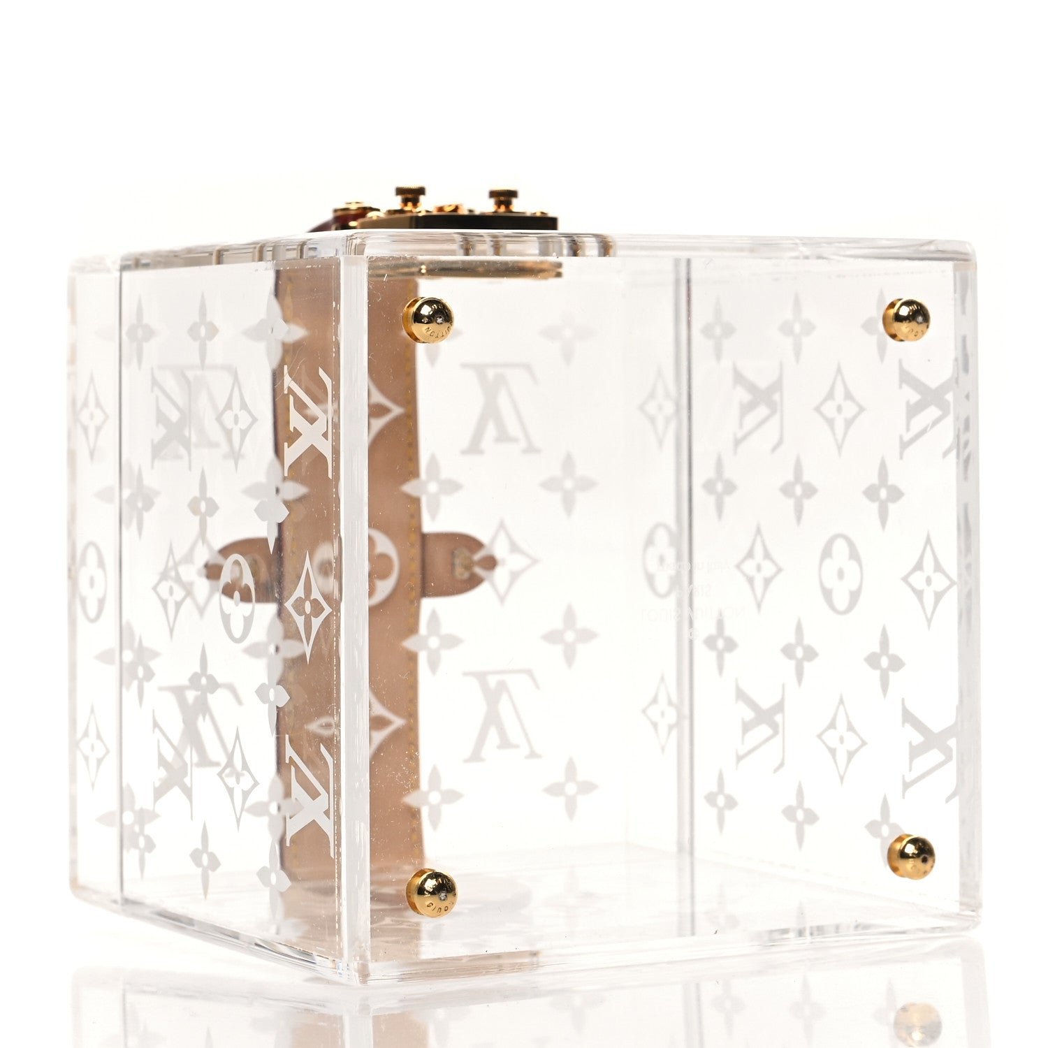 Louis Vuitton Transparent Plexiglass Cube Scott Box 1521839