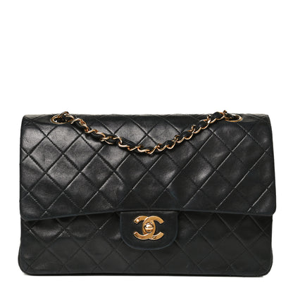 Chanel Lambskin Quilted Medium Double Flap Black 1 of 9