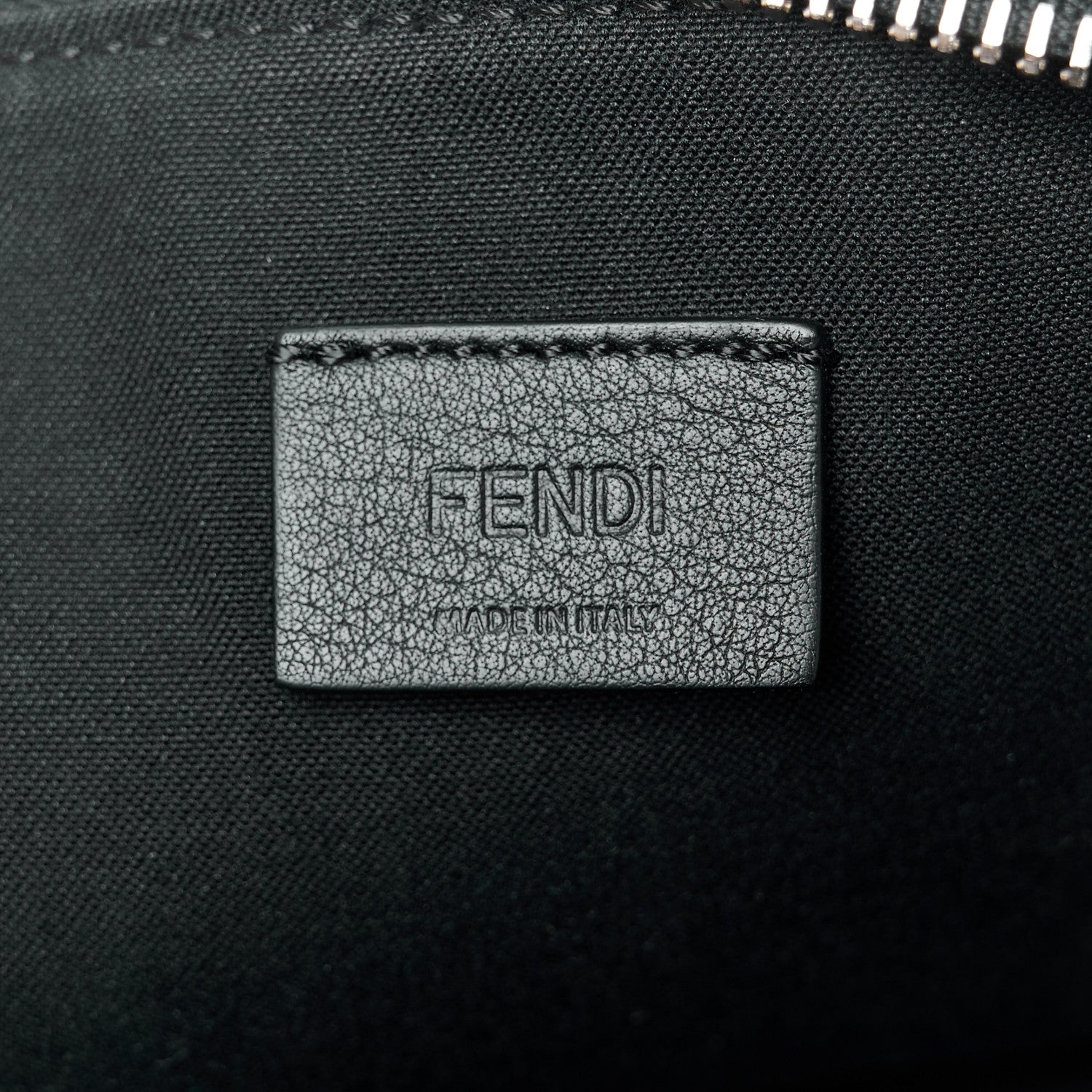 Fendi Vitello Dolce Studded Mini 2Jours Pouch Black Multicolor 5 of 10