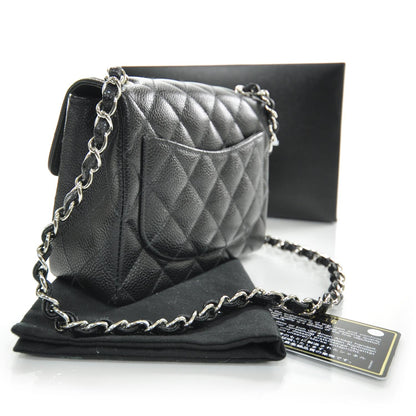 Chanel Caviar Quilted Mini Flap Black SHW 2 of 12