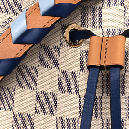 Louis Vuitton Damier Azur Braided Neonoe MM Blue 7 of 12